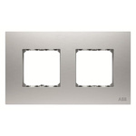 ABB White 2 Gang Frame