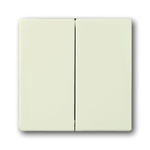 ABB White 2 Gang Light Switch Cover