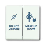 ABB White 2 Gang Light Switch Cover