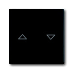 ABB Black Blind Control Switch, 2CKA001751A Series
