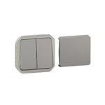 Legrand Grey Push Button Light Switch, 1 Way