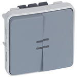 Legrand Grey Push Button Light Switch, 1 Way