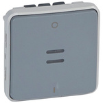 Legrand Grey Push Button Light Switch, 1 Way