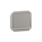 Legrand Grey Push Button Light Switch, 1 Way