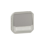 Legrand Grey Push Button Light Switch, 1 Way
