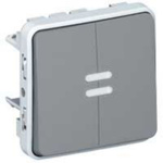 Legrand Grey Push Button Light Switch, 1 Way