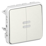 Legrand Black Push Button Light Switch, 1 Way