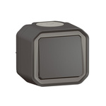 Legrand Grey Push Button Light Switch, 1 Way