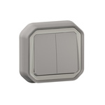 Legrand Grey Push Button Light Switch, 1 Way
