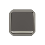 Legrand Grey Push Button Light Switch, 1 Way