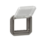 Legrand Black, Grey Light Switch Cover