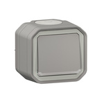 Legrand Grey Push Button Light Switch, 1 Way