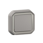 Legrand Grey Push Button Light Switch, 1 Way