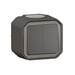 Legrand Grey Push Button Light Switch, 1 Way
