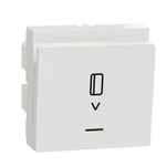 Schneider Electric White Key Card Switch, 8A, New Unica Series