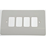 MK Electric White 4 Gang Light Switch Cover