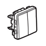 Legrand Outdoor Light Switch, 2 Way, 2 Gang, Plexo