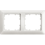 Siemens White 2 Gang Frame