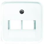 Busch Jaeger - ABB White 2 Gang Light Switch Cover