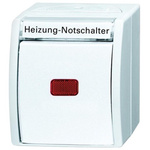 Busch Jaeger - ABB Rocker Light Switch, 2 Way, 1 Gang