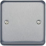 MK Electric Silver 1 Gang Blanking Plate