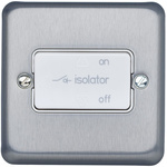 MK Electric Silver Albany Plus Fan Isolator Switch