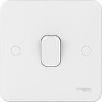 Schneider Electric White Rocker Light Switch, 2 Way, 1 Gang, Lisse