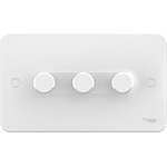 Schneider Electric 2 Way 3 Gang Dimmer Switch, 250W