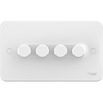 Schneider Electric 2 Way 4 Gang Dimmer Switch, 250W