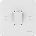 Schneider Electric White Rocker Light Switch, 1 Way, 1 Gang, Lisse
