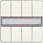 Siemens White Push Button Light Switch, 8 Way, GAMMA