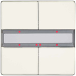 Siemens White Push Button Light Switch, 4 Way, GAMMA