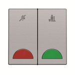ABB Silver Do Not Disturb/Make Up Room Switch, 1 Way, 2 Gang, AMD