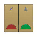 ABB Gold Do Not Disturb/Make Up Room Switch, 1 Way, 2 Gang, Millenium