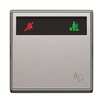ABB Silver Do Not Disturb/Make Up Room Switch, 1 Way, 2 Gang, AMD