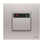 ABB Silver Do Not Disturb/Make Up Room Switch, 1 Way, 2 Gang, AM4