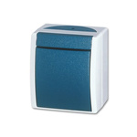 ABB Blue Rocker Light Switch, 2 Way, 1 Gang, 2CKA001085A