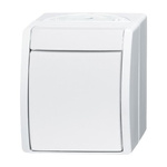 ABB White Rocker Light Switch, 2 Way, 1 Gang, 2CKA001085A