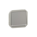 Legrand Grey Push Button Light Switch, 1 Way
