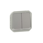 Legrand Grey Push Button Light Switch, 1 Way
