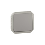 Legrand Grey Push Button Light Switch, 1 Way