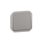 Legrand Grey Push Button Light Switch, 1 Way