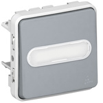 Legrand Grey Push Button Light Switch, 1 Way