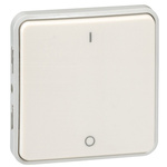 Legrand Black Push Button Light Switch, 1 Way