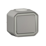 Legrand Grey Push Button Light Switch, 1 Way