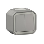 Legrand Grey Push Button Light Switch, 1 Way