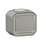 Legrand Grey Push Button Light Switch, 1 Way