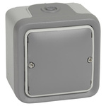 Legrand Grey Push Button Light Switch, 1 Way