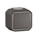 Legrand Grey Push Button Light Switch, 1 Way