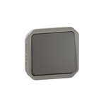 Legrand Grey Push Button Light Switch, 1 Way